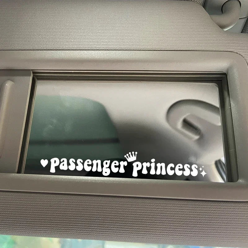 Auto stickers - Passenger Princess ontwerp voor een speels interieur
