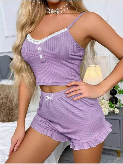 Dames pyjama katoen in trendy kleuren