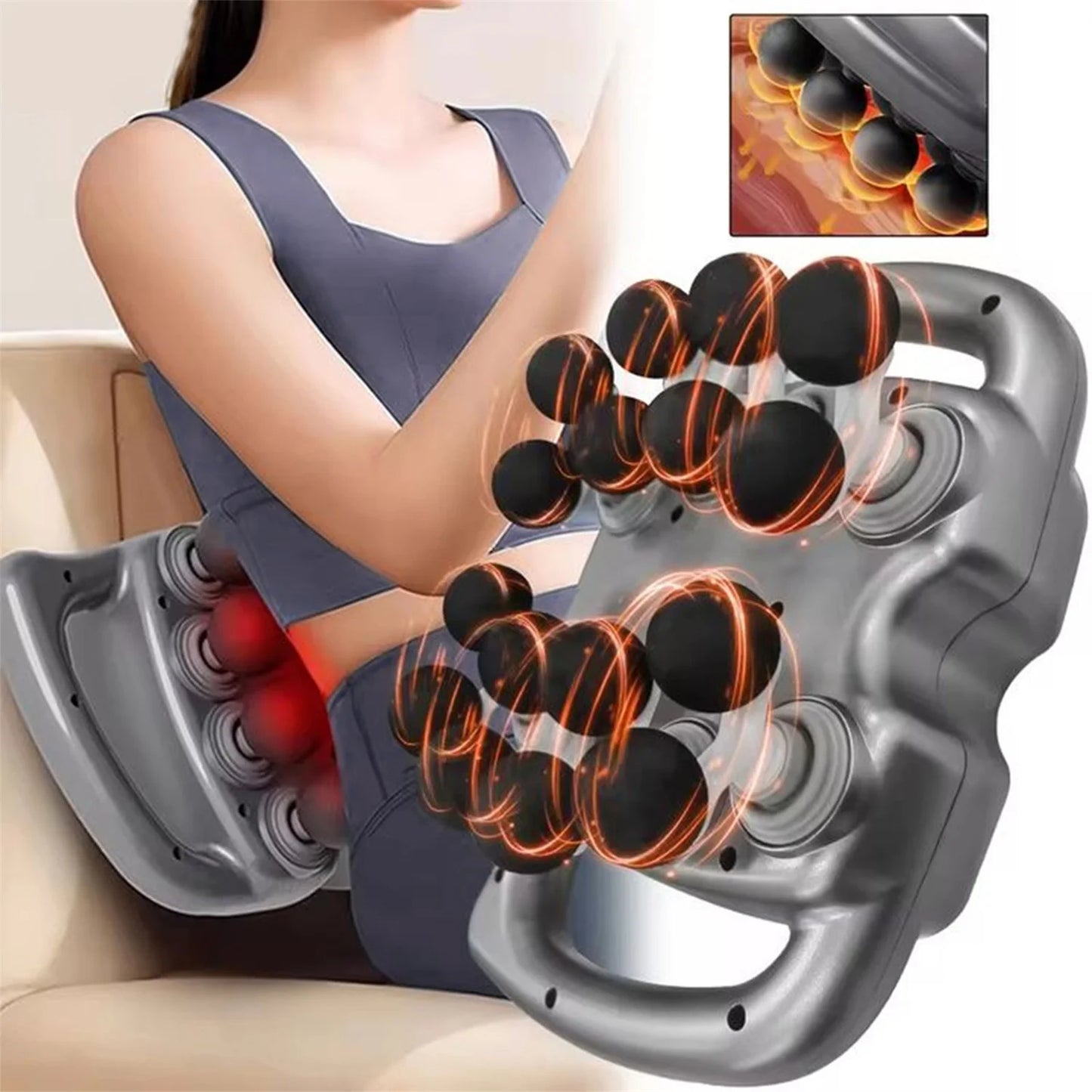 Massage gun met vorkkop – Ideaal voor ruggengraat
