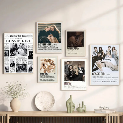 Poster met lijnen en vlakken in modern design