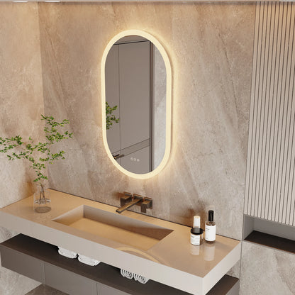 Grote make-up spiegel met verlichting en standaard – Professioneel en stabiel
