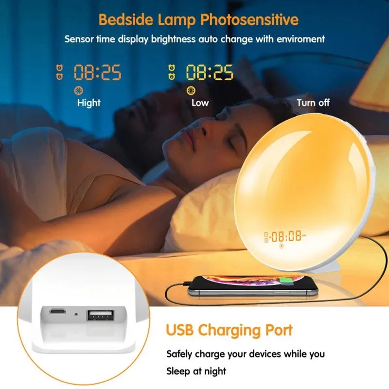 Wake up light lamp met dimmer – Handmatige aanpassing mogelijk