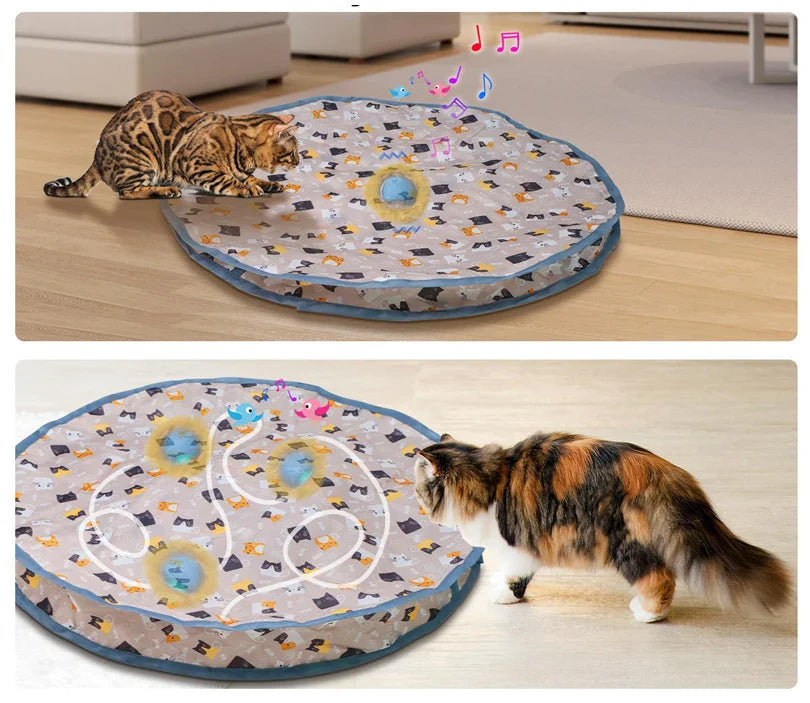 Kattenspeelgoed Action met licht en geluid – Dubbele stimulans