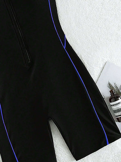 Badpak jurk met hoge taille – Flatteert de buikzone