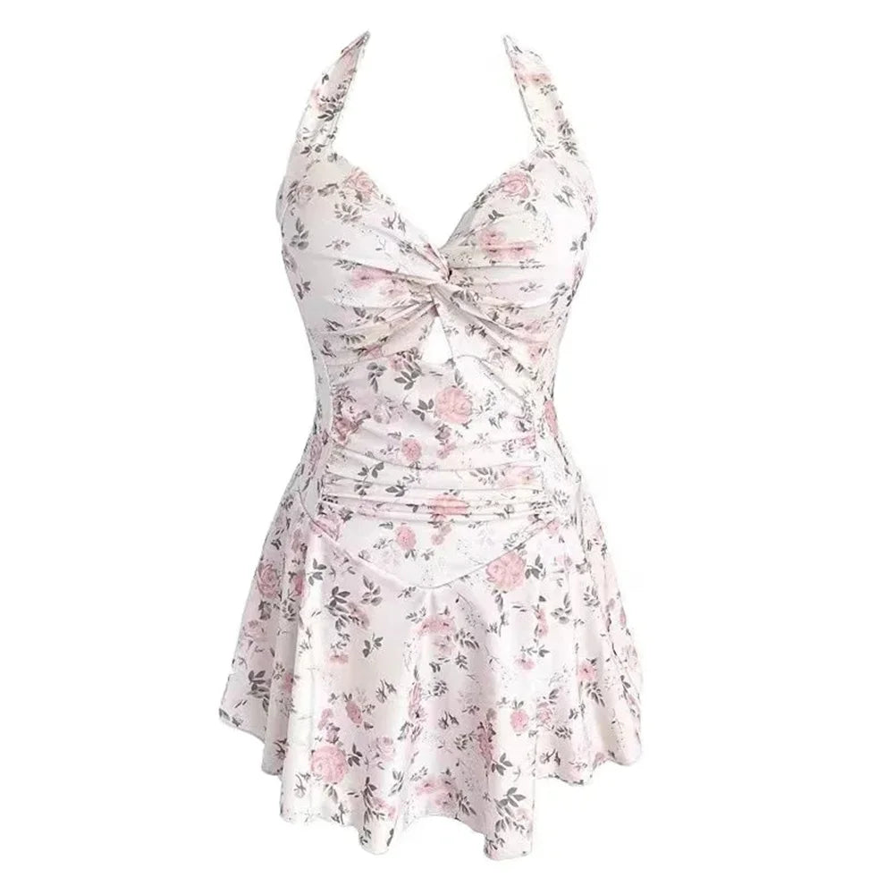 Zwemjurk met tropische bladeren – Zomerse look
