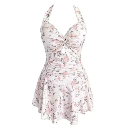 Zwemjurk met tropische bladeren – Zomerse look
