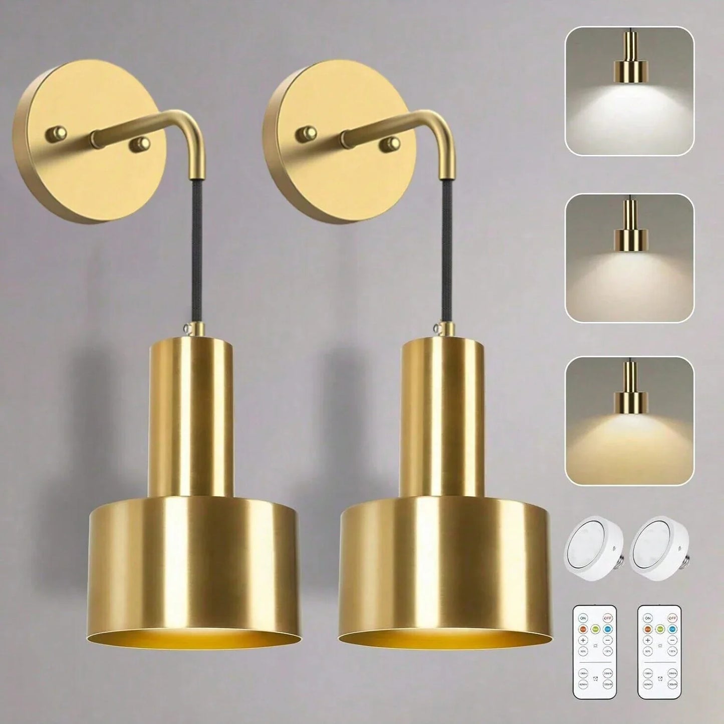 Wandlamp met batterij en afstandsbediening – Bedien zonder opstaan