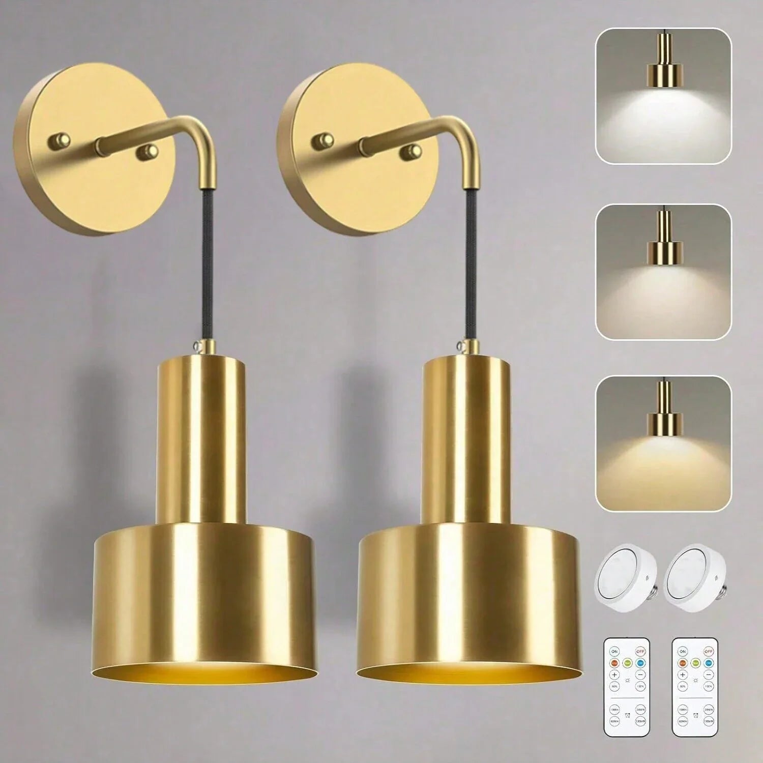 Wandlamp met batterij en afstandsbediening – Bedien zonder opstaan