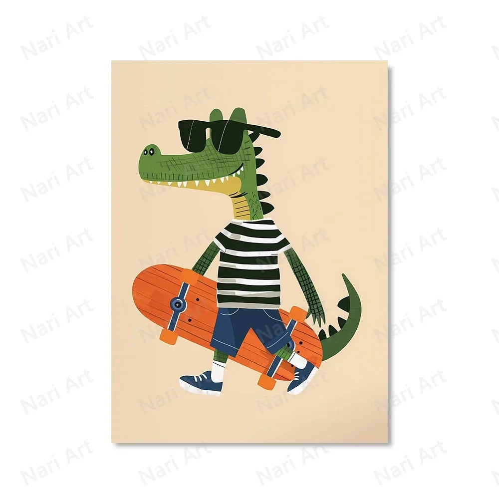 Poster met grafisch ontwerp in kleur