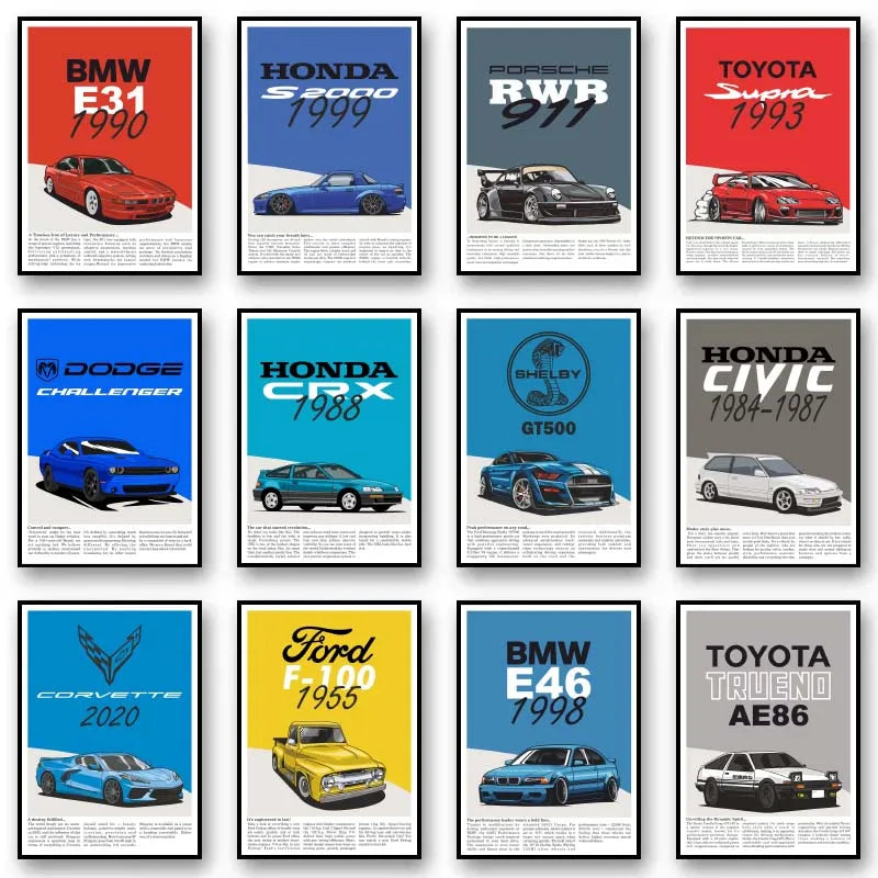 Abstracte poster in pasteltinten