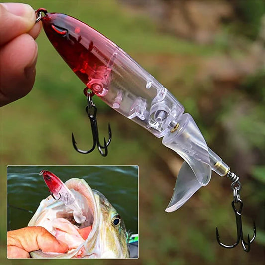 Topwater visserij met poppers en stickbaits