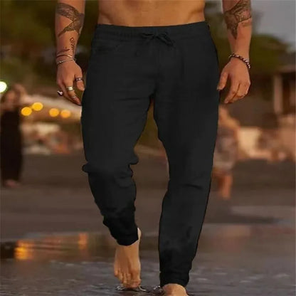Linnen broek heren met zachte binnenkant – Extra comfort
