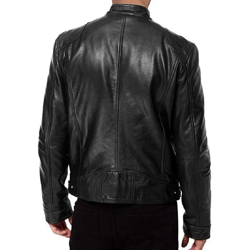 Moderne leren jassen heren met slim fit – Voor een verzorgde look