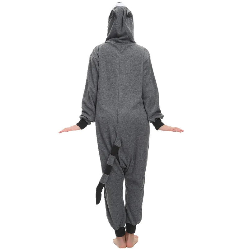 Onesie man met fleece – Warme en zachte stof