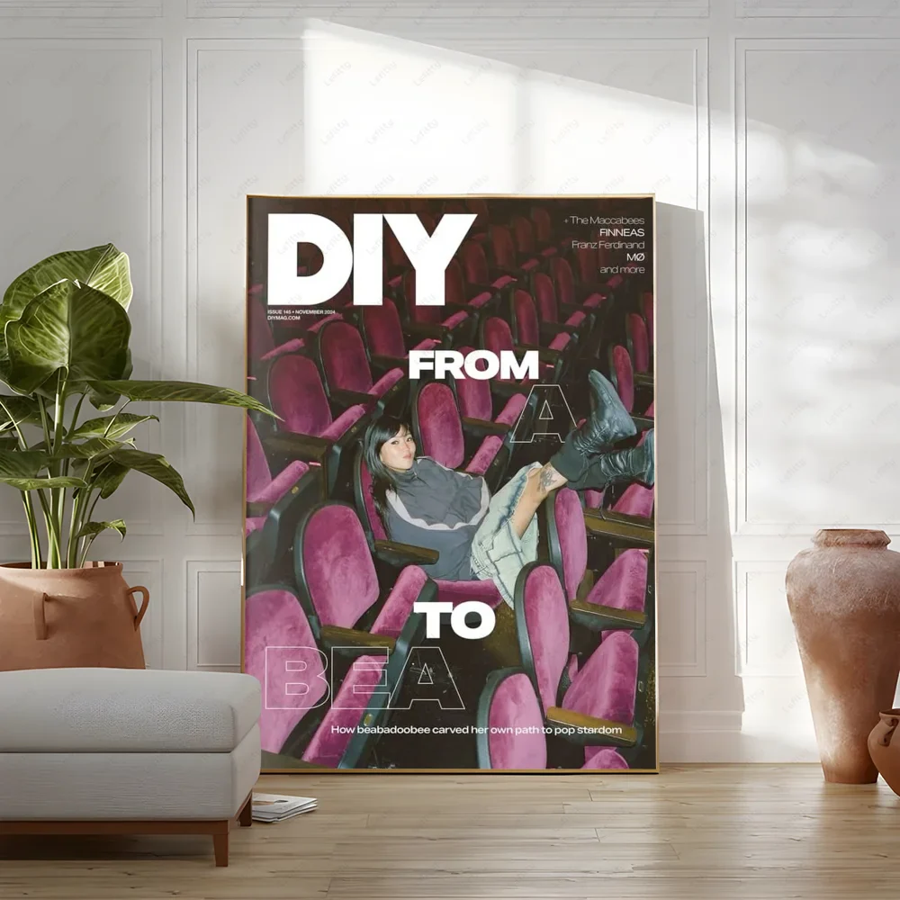 Vintage posters met textiellook