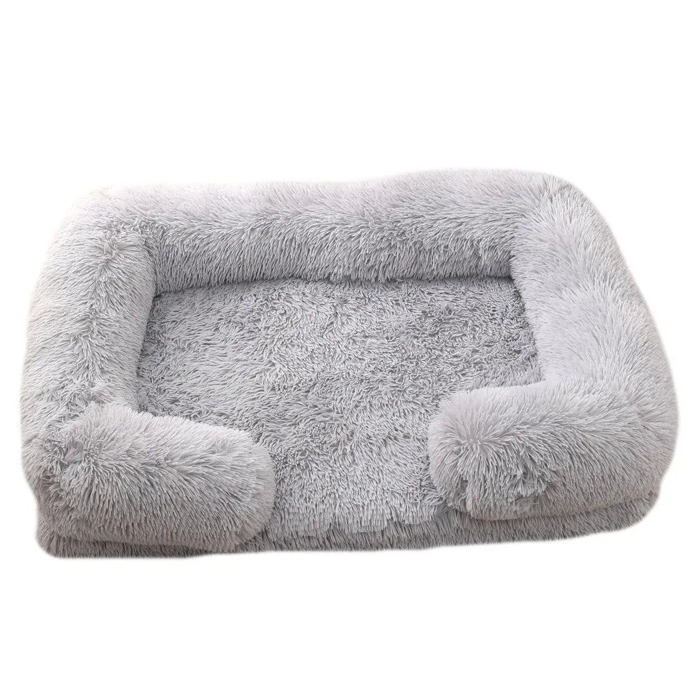 Luxe hondenmand met nep bont – Extra zacht