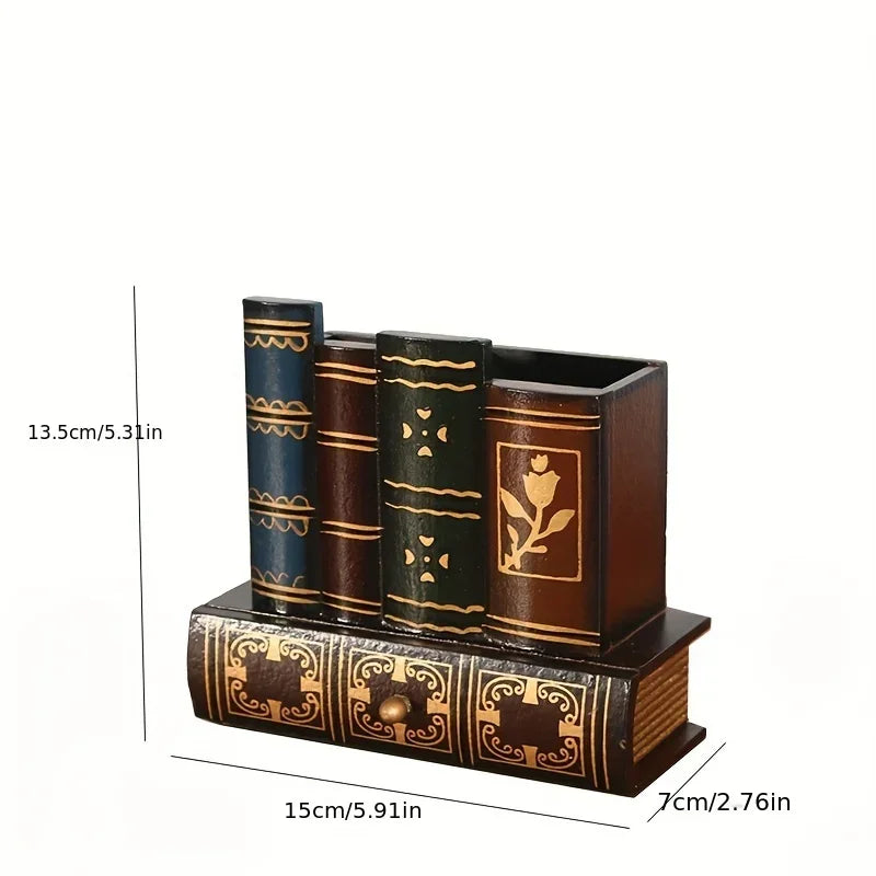 Klassieke desk organiser in houten afwerking