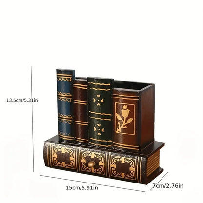 Klassieke desk organiser in houten afwerking