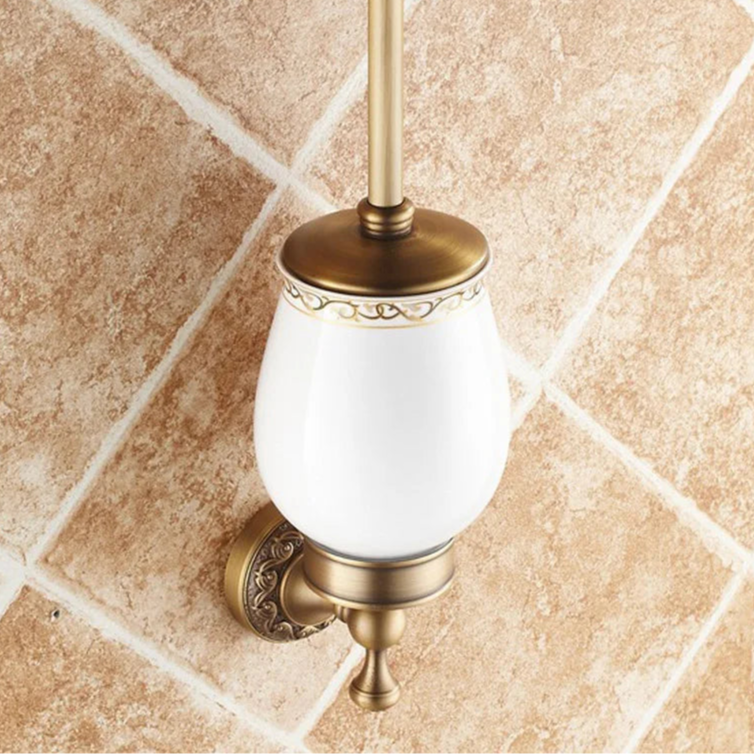 Tiger toiletborstel messing – Luxe met warme uitstraling