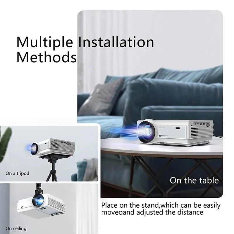 Action projector met compacte behuizing