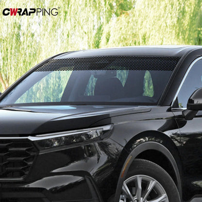 Auto stickers achterruit - Zwarte privacy folie voor optimale privacy