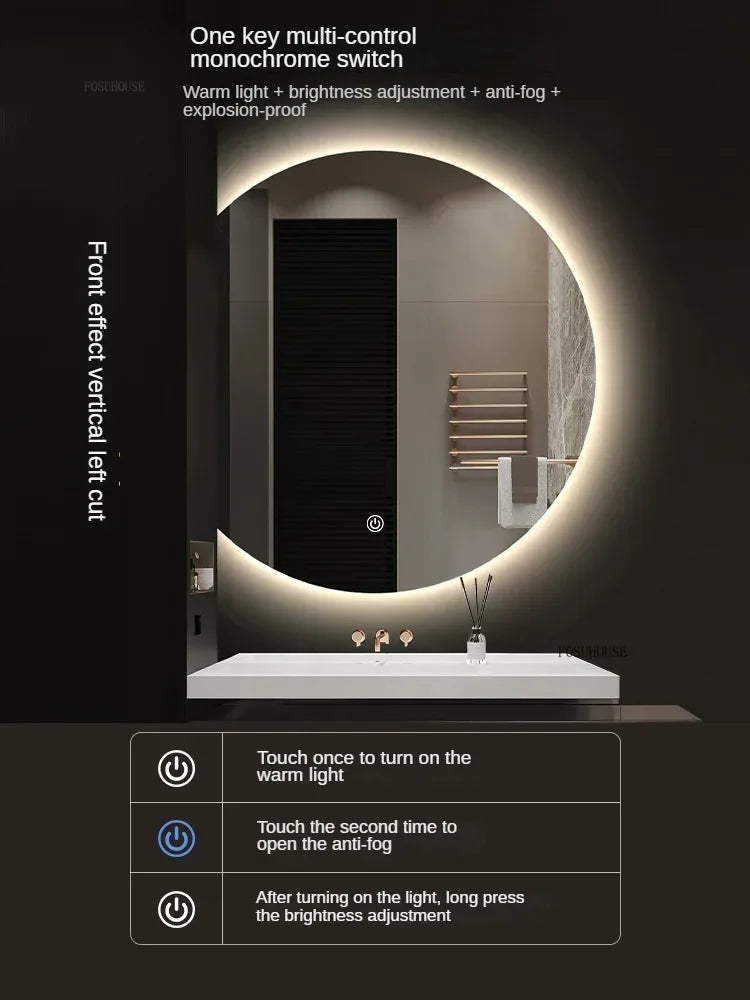 LED make-up spiegel met warm en koud licht – Instelbare kleurtemperatuur