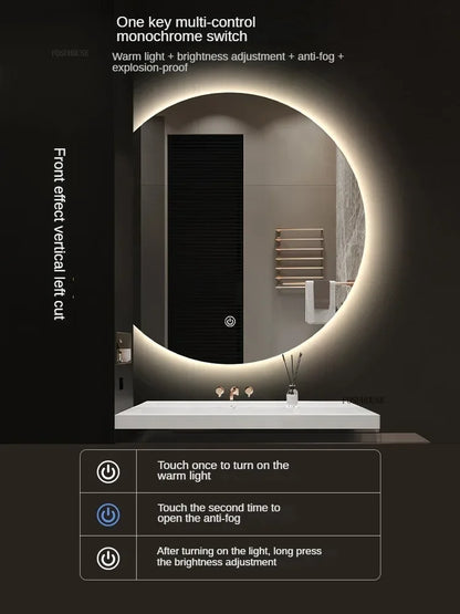LED make-up spiegel met warm en koud licht – Instelbare kleurtemperatuur