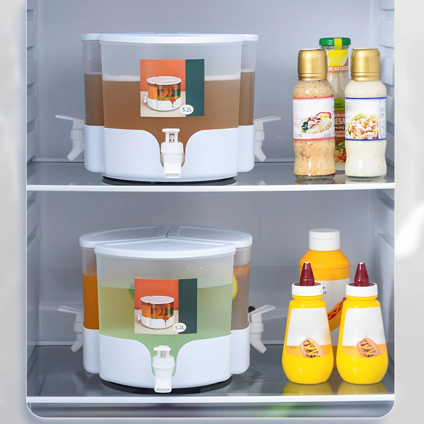 Drankdispenser met rieten mand – Perfect voor picknicks