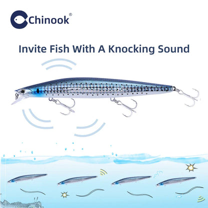Softbait visjes met interne glitter