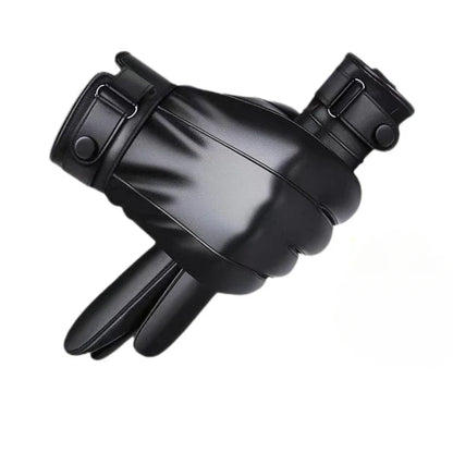 Stevige leren heren handschoenen met grip
