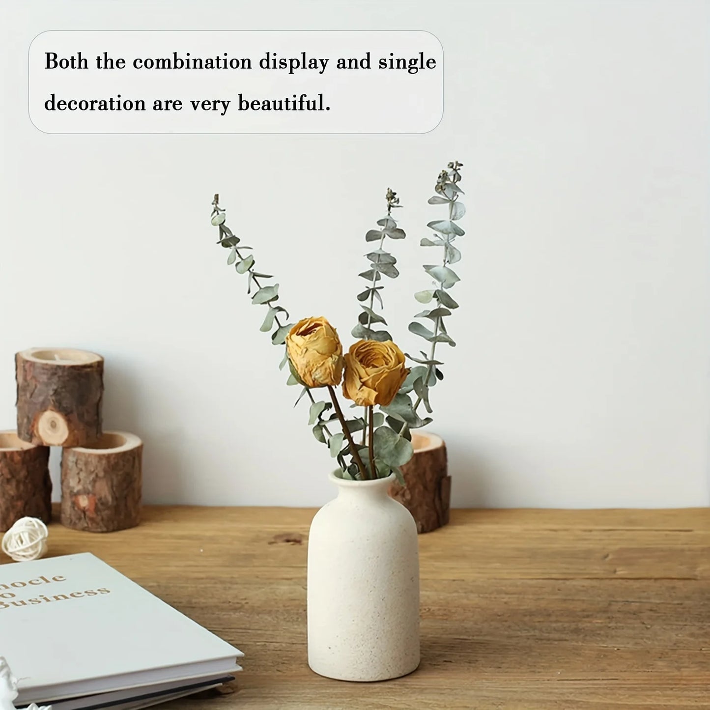 Decoratie woonkamer accessoires - Set van 3 elegante vazen in zacht beige voor een serene sfeer