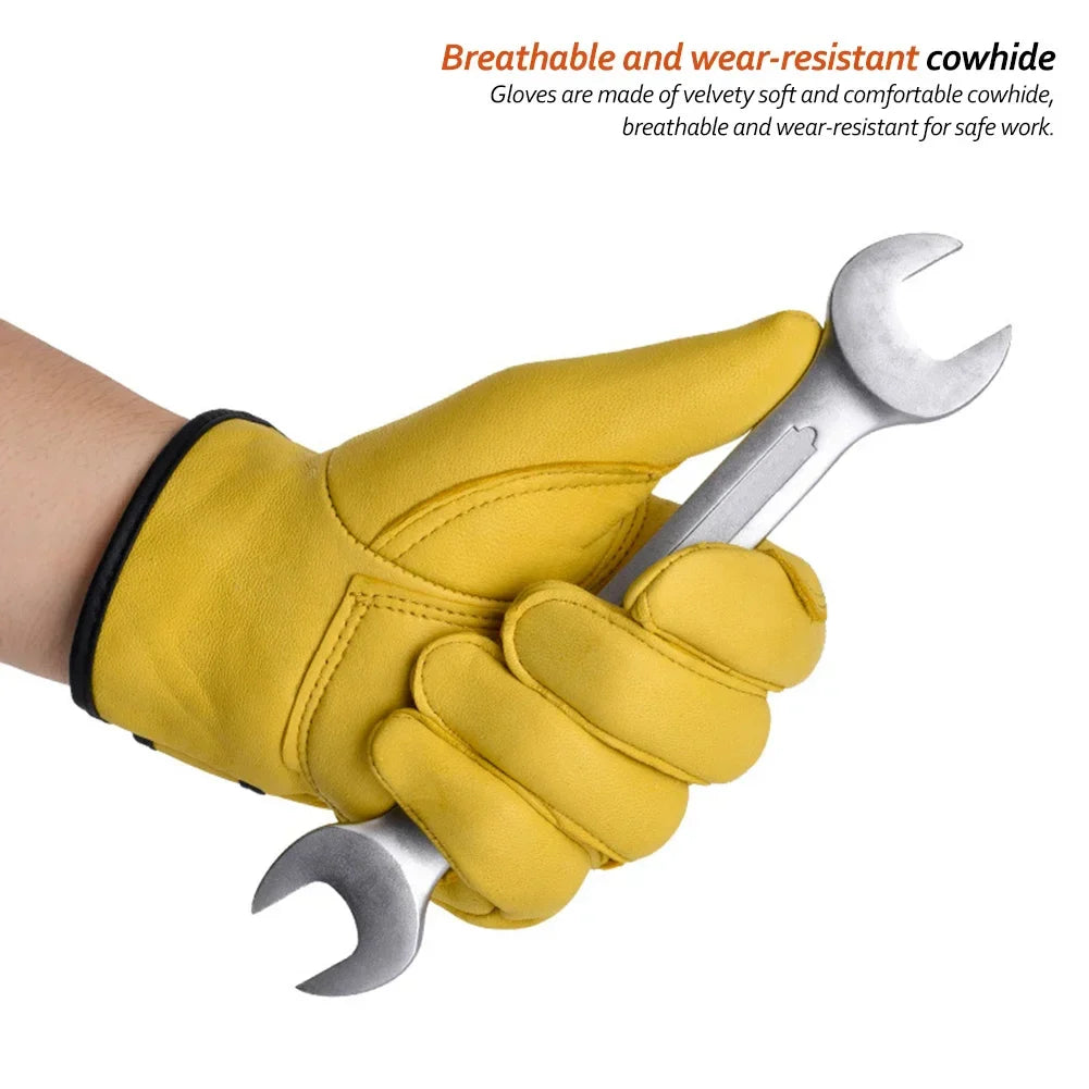 Verfijnde herenhandschoenen van zacht leder