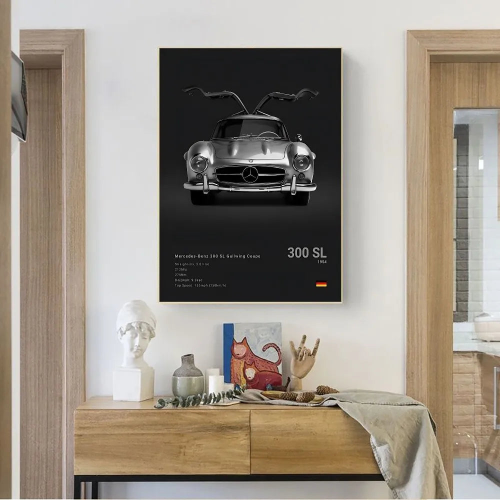 Set posters in botanische stijl