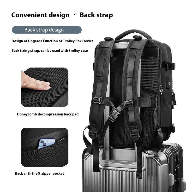 Handbagage rugzak met zachte binnenvoering