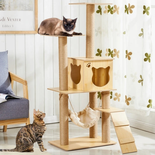 Houten kattenkrabpaal – Duurzaam en natuurlijk materiaal
