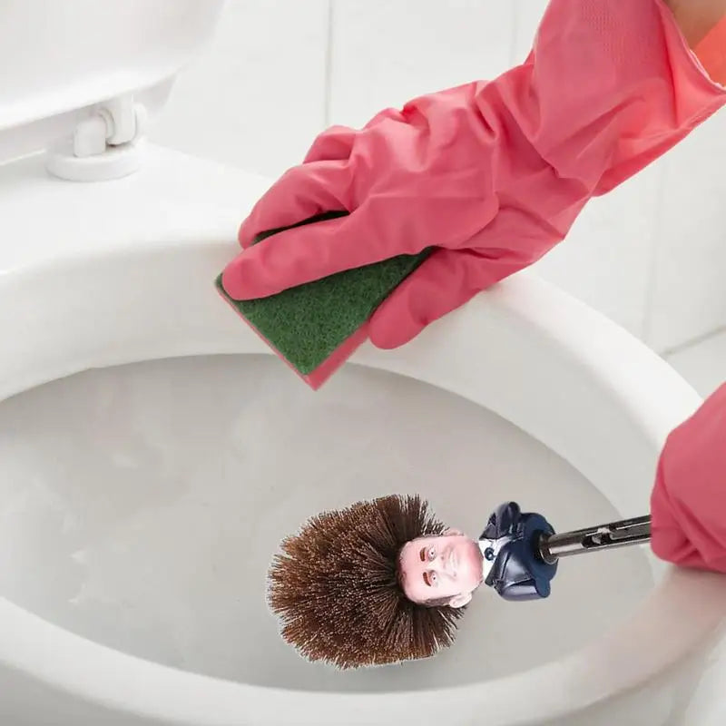 Toiletborstel in messing houder – Klassiek en luxe