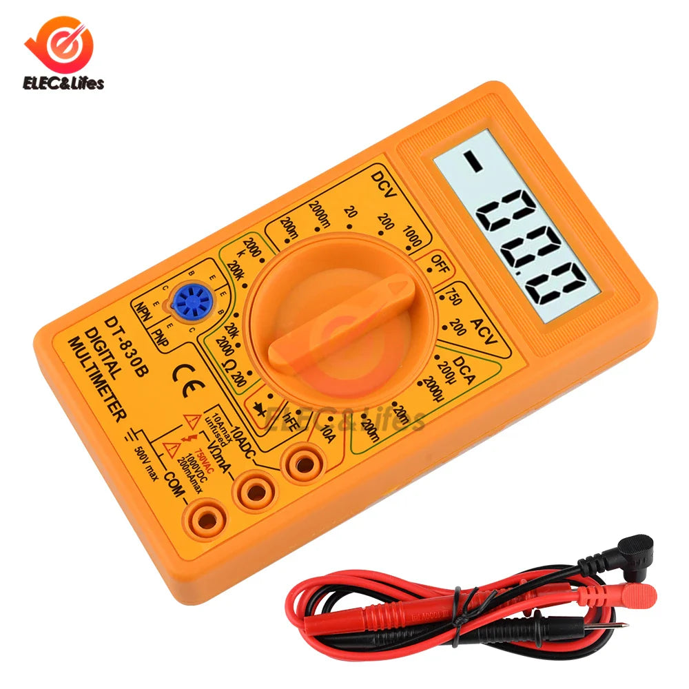 Multimeter met alarm bij foutieve aansluiting