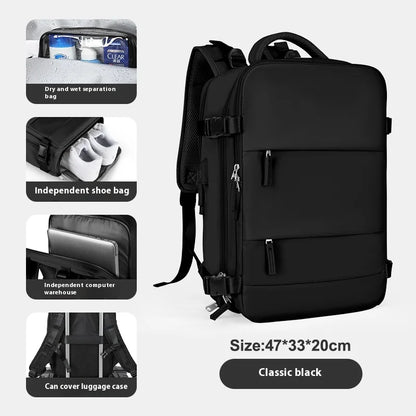 Handbagage rugzak met USB-poort – Opladen onderweg