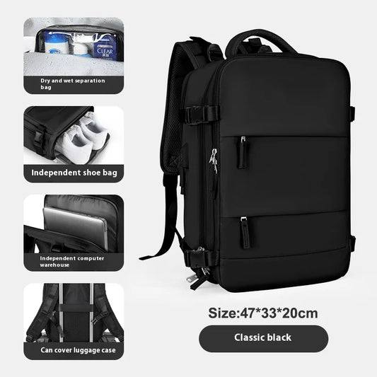 Handbagage rugzak met USB-poort – Opladen onderweg