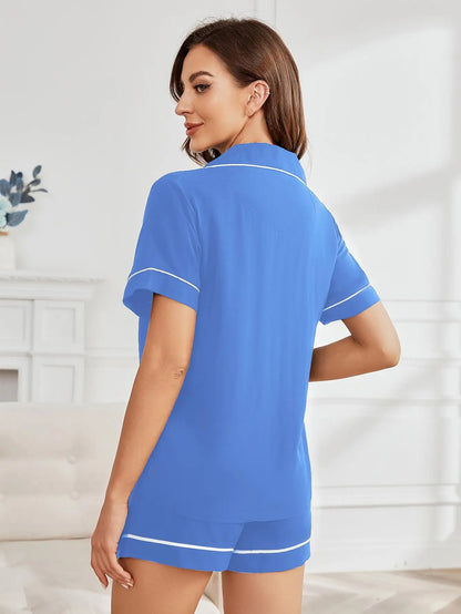 Dames pyjama winter met hoge kraag