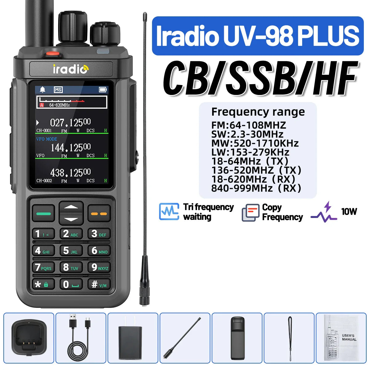 Walkie talkie Action met compact design