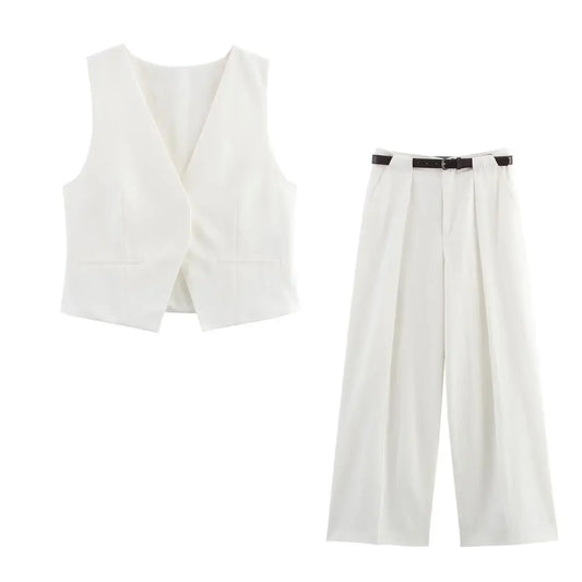 Broekpak dames met cropped broek – Trendy en luchtig