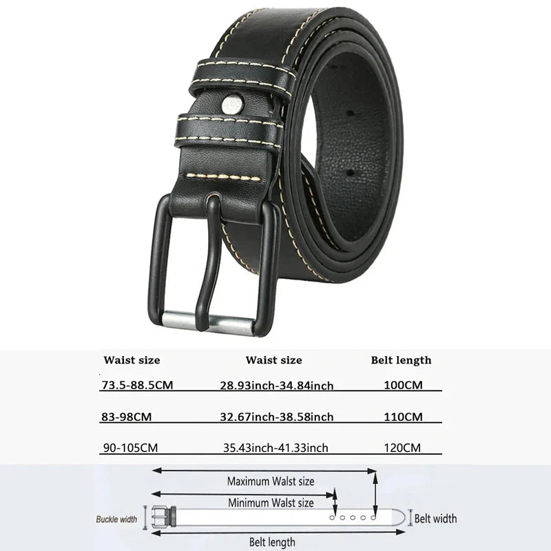 Riem heren met fijne structuur en matte finish