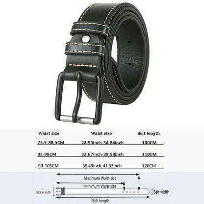 Riem heren met fijne structuur en matte finish