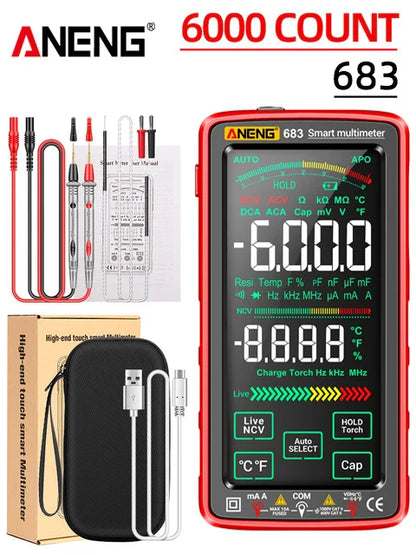 Multimeter met temperatuurmeetoptie