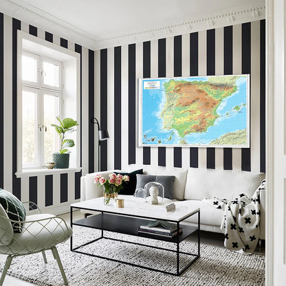 Wereldkaart in abstracte stijl – Artistieke interpretatie