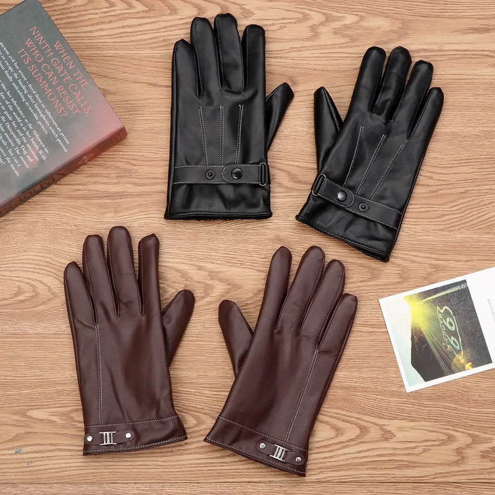 Herenhandschoenen leder in elegant design