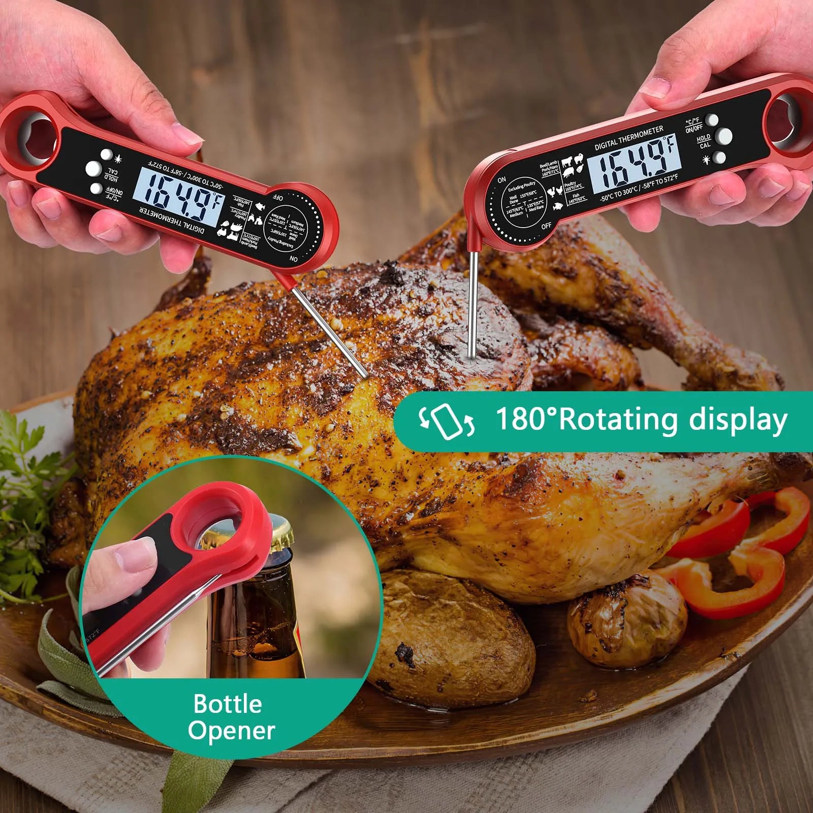 Gourmet vleesthermometer voor feilloze bereiding