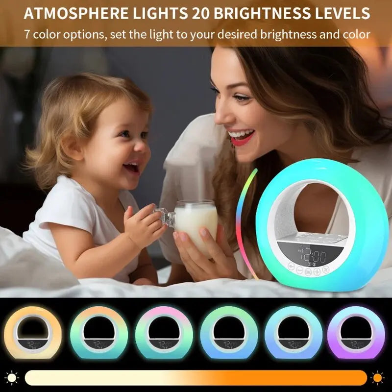 Wake up light met schemerfunctie – Rustig inslapen met licht