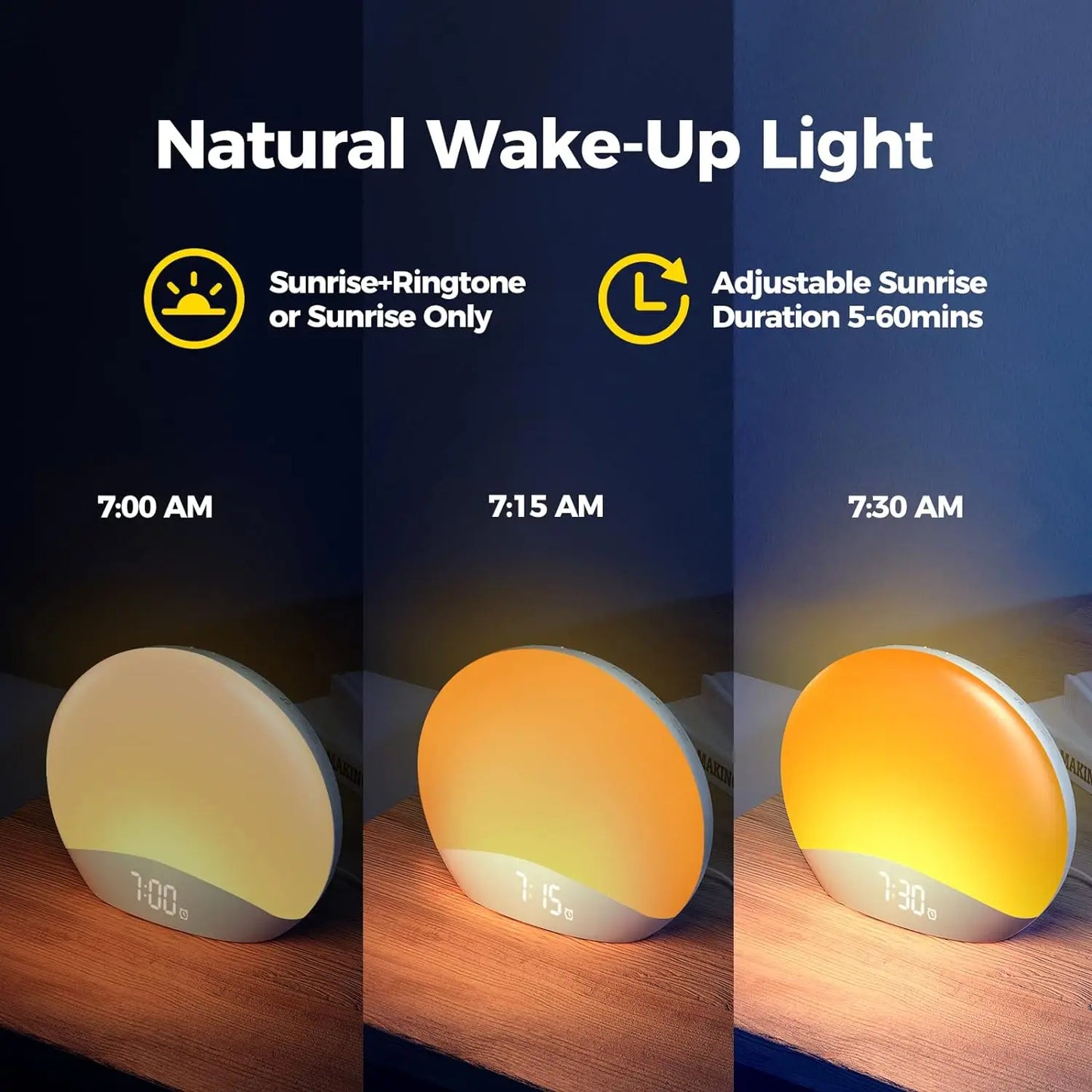 Wake up light met touchscreen – Makkelijk instellen